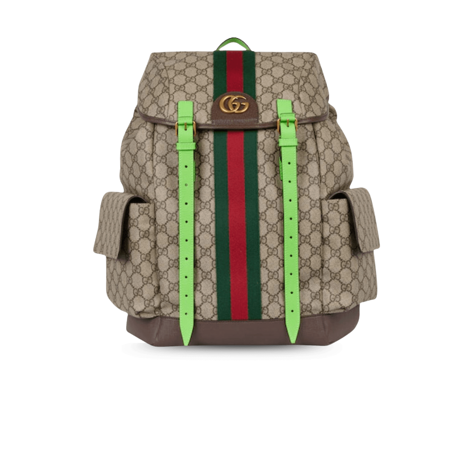 Gucci Ophidia Medium Backpack 15.7in/ 40cm Beige Gold Hardware For Men 598140 FADEB 9750
