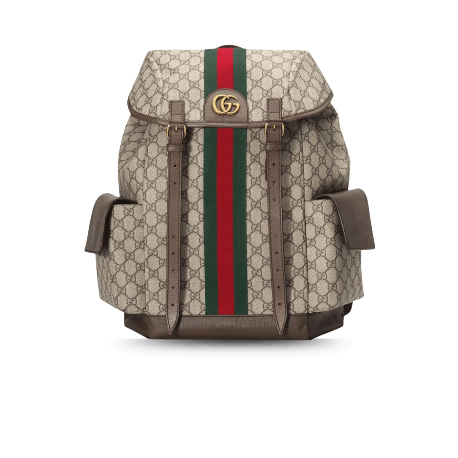 Gucci Ophidia Medium Backpack 15.7in/ 40cm Beige Gold Hardware For Men 598140 HUHAT 8564