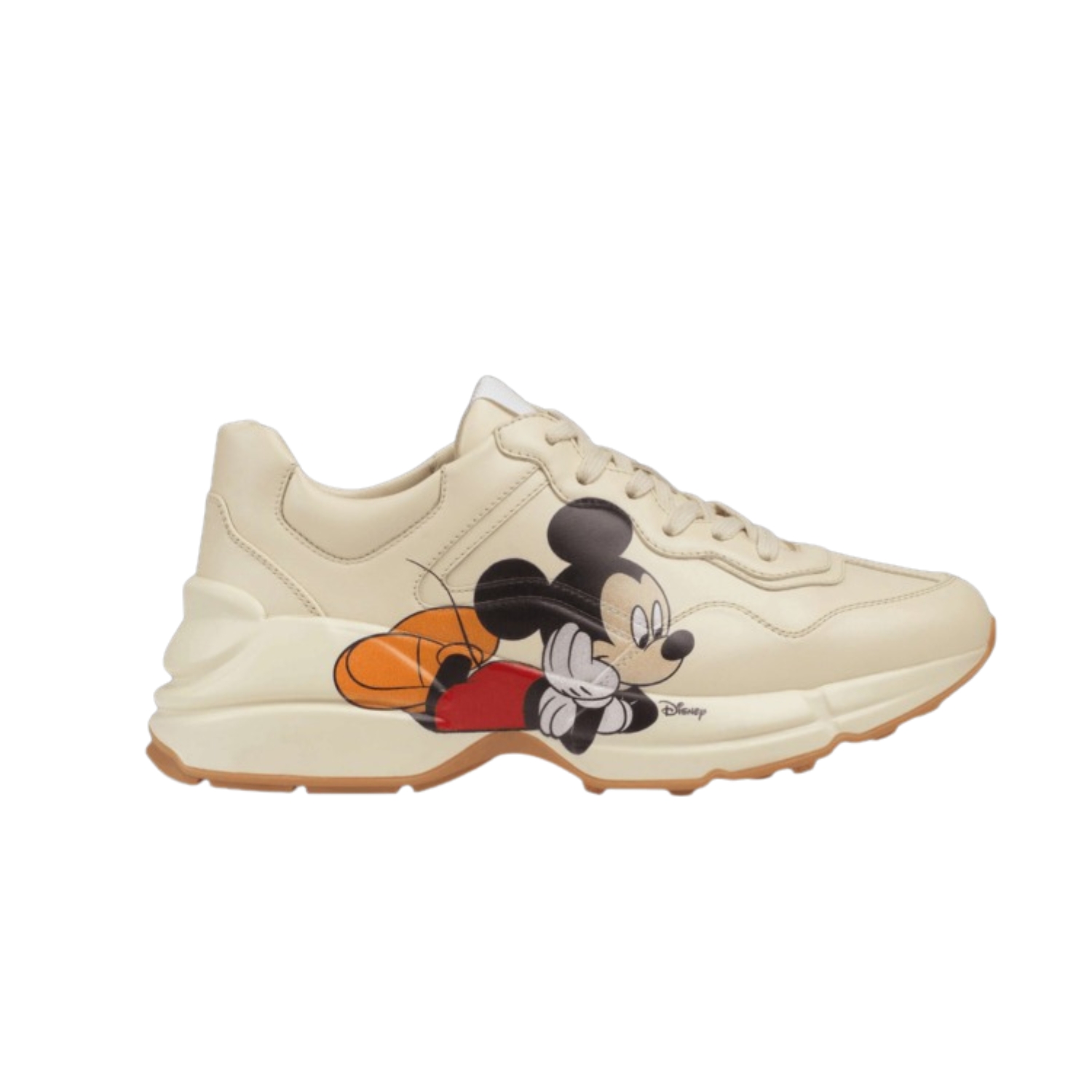 Gucci x Disney Men's Rhyton Sneaker With Mickey Mouse Beige For Men 602049 DRW00 9522