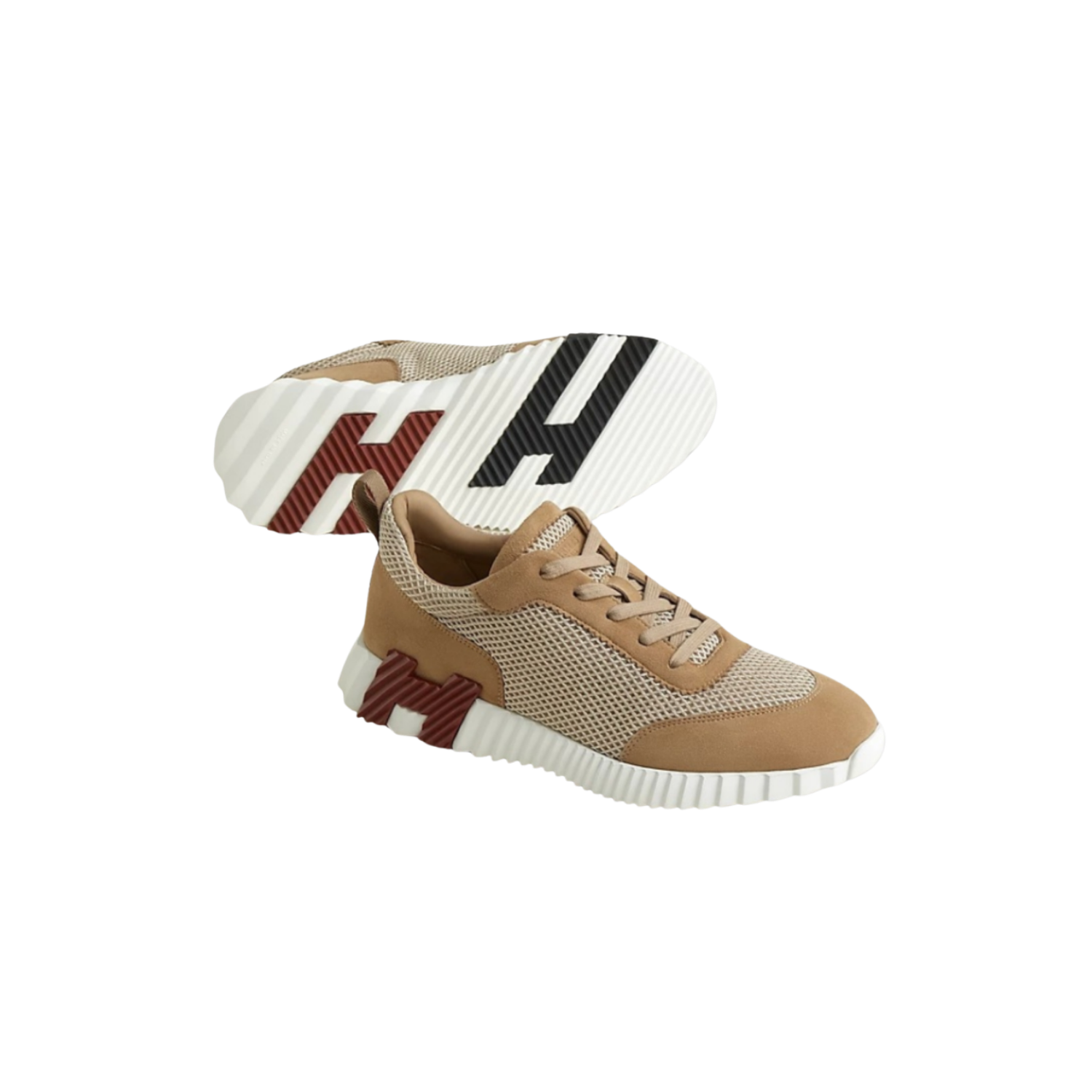 Hermes Bouncing Sneakers Beige Argile For Men H232856ZH1J410