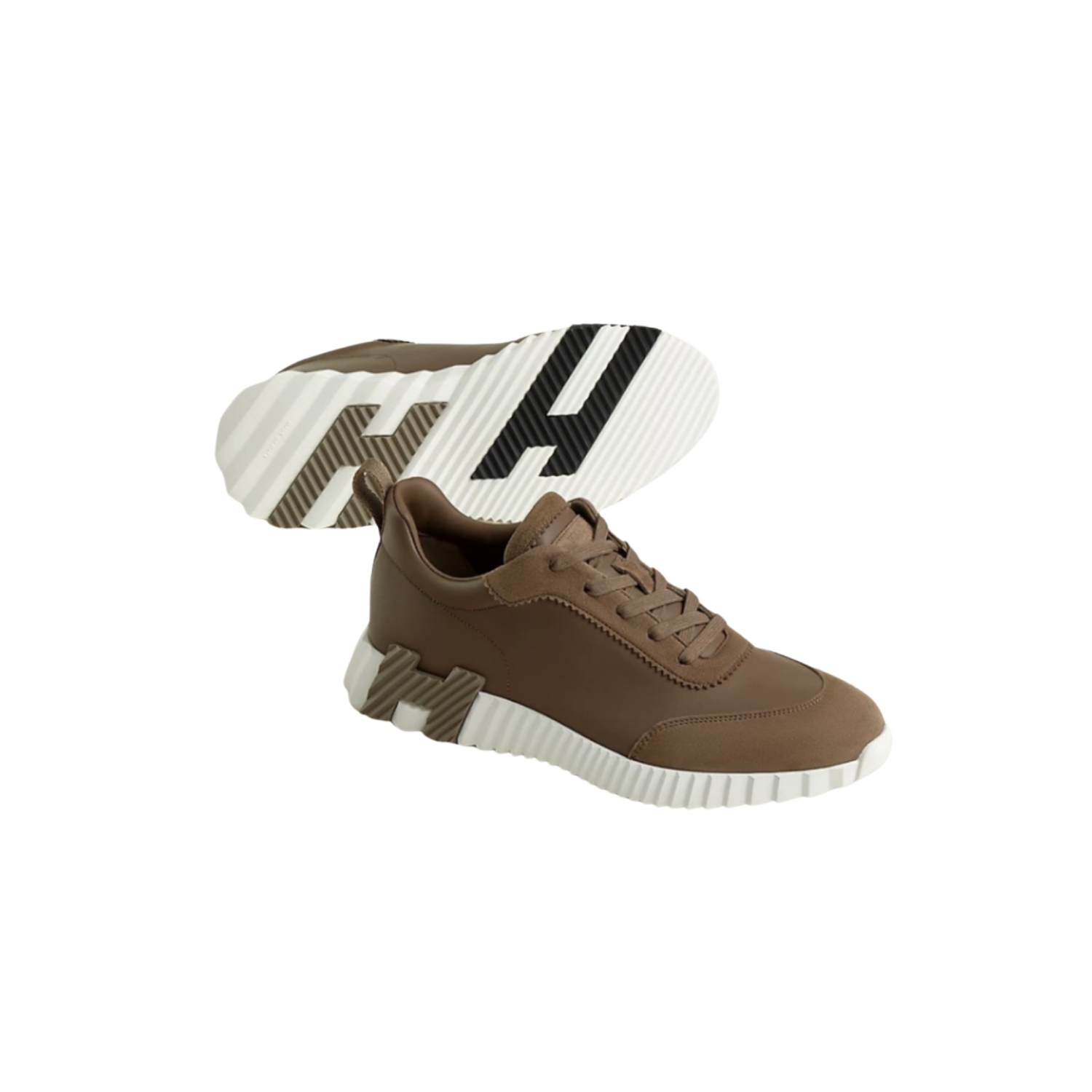 Hermes Bouncing Sneakers Etoupe For Men H221898ZHX3410