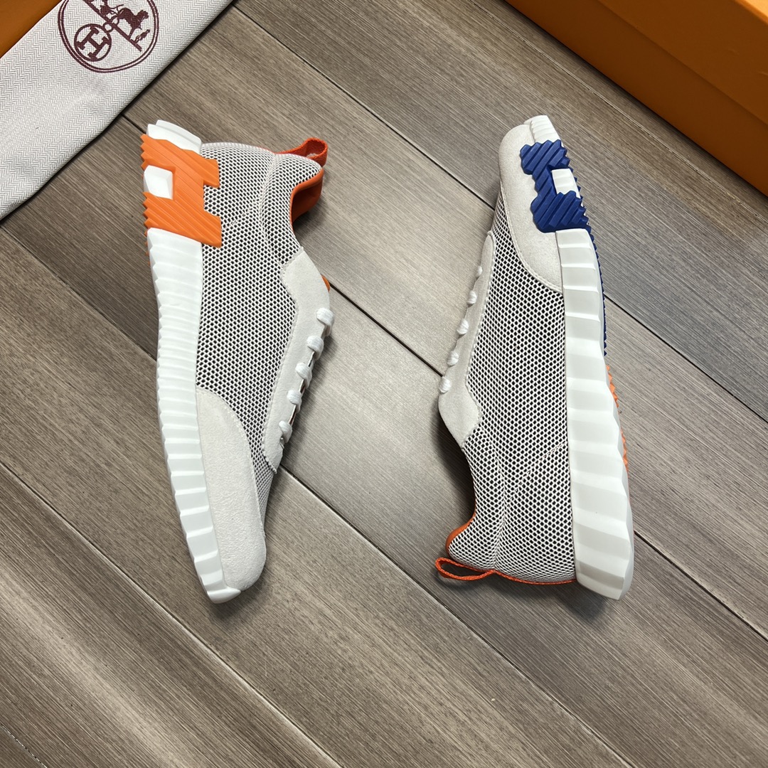 Hermes Bouncing Sneakers Orange For Men