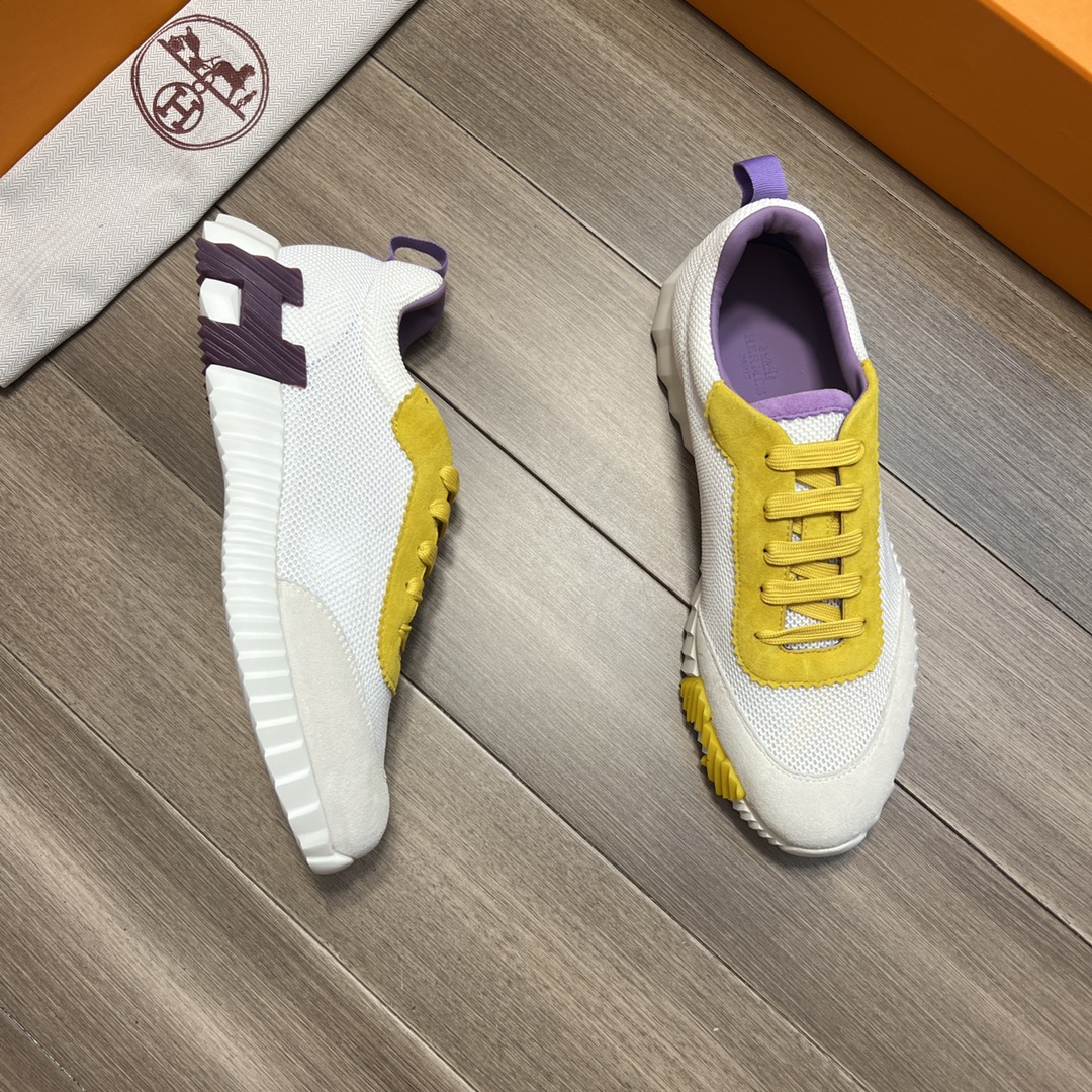 Hermes Bouncing Sneakers Yellow For Men