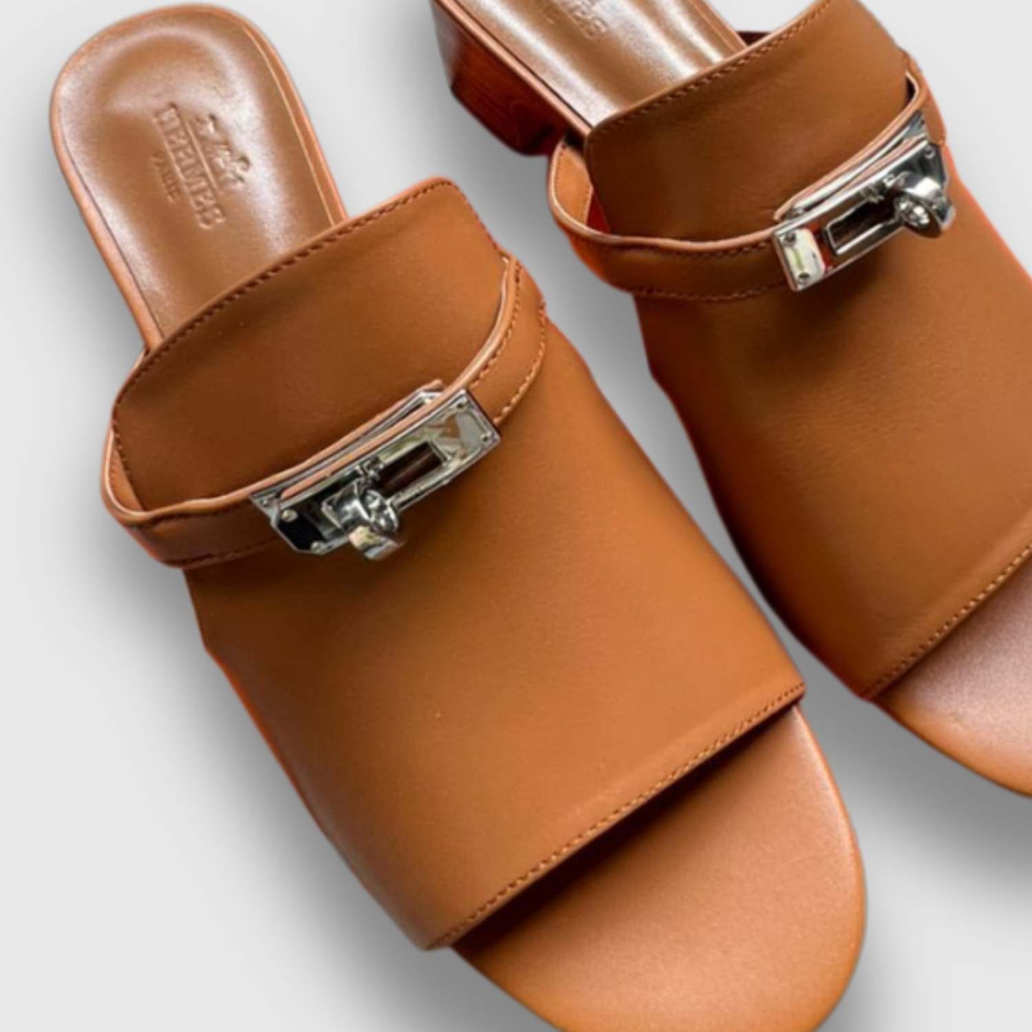 Hermes Candy Sandal Brown For Women