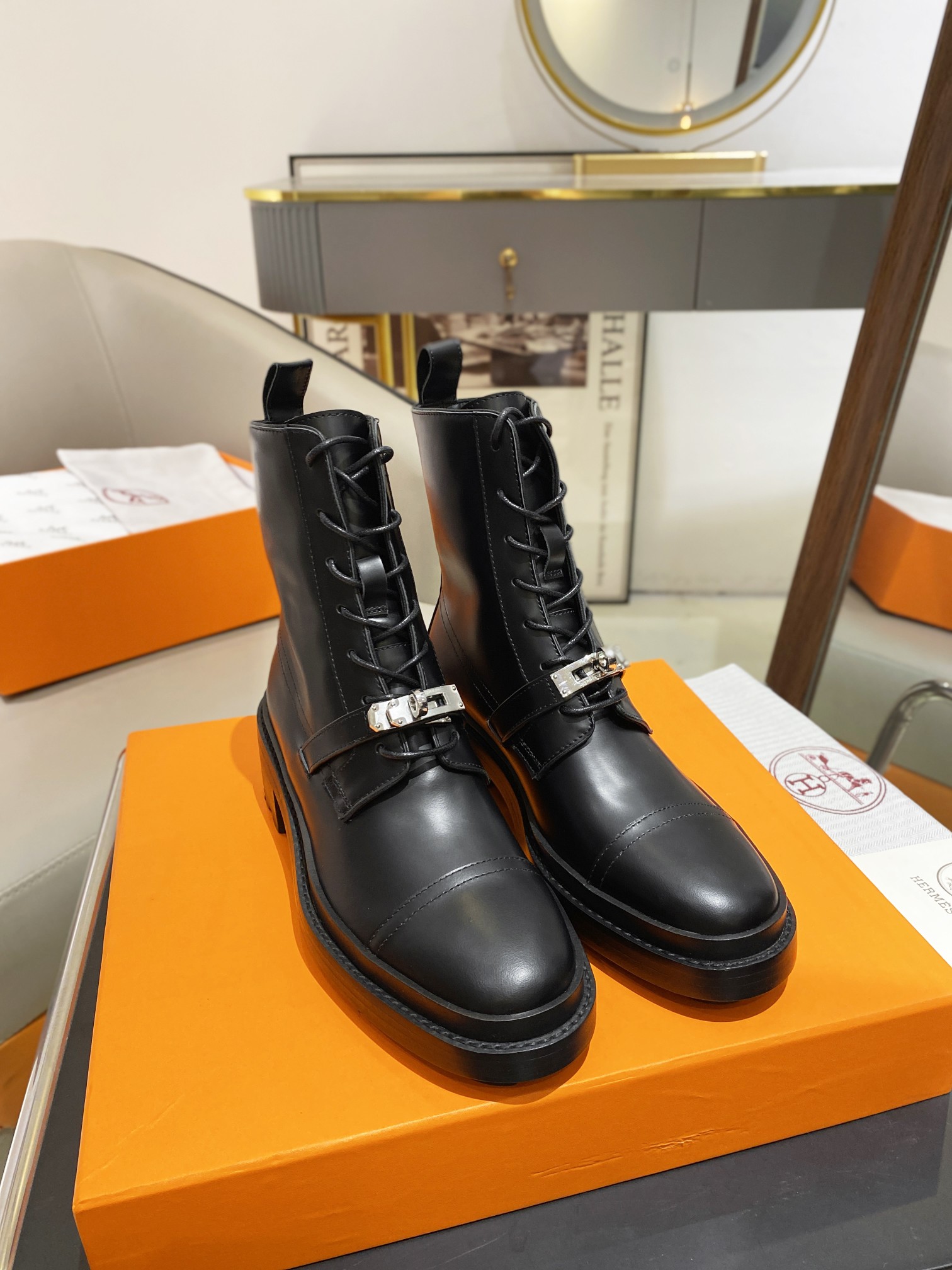 Hermes Daydream Boots Black For Women