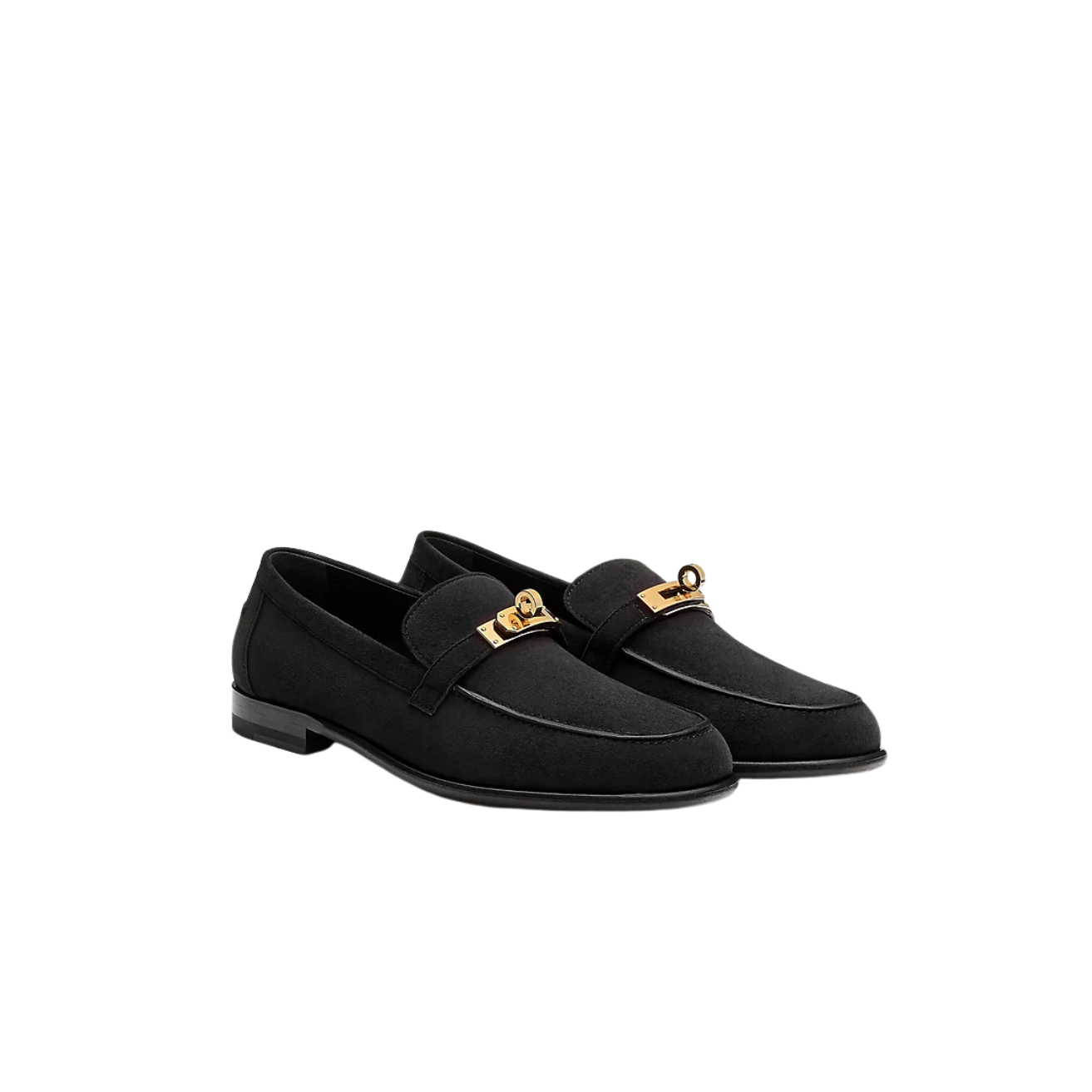 Hermes Destin Loafers Black For Women H212116Z 9M360