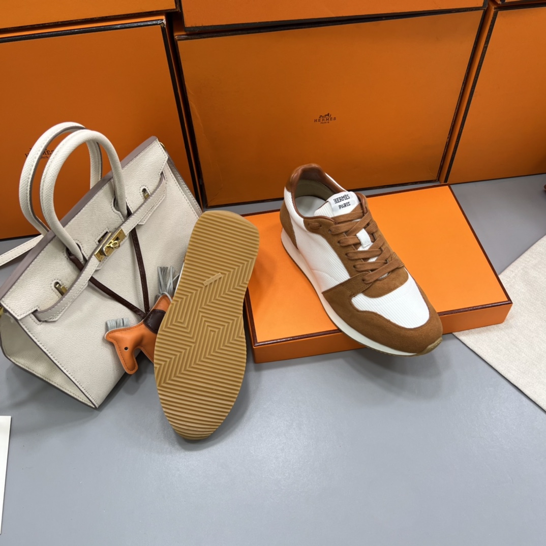 Hermes Escape Trainers Brown For Men H221171Z 90360