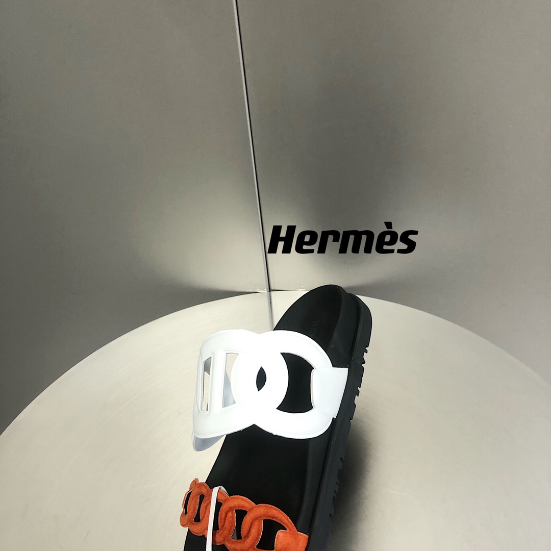 Hermes Extra Sandal Red/White For Men