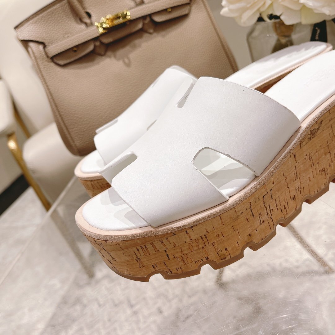 Hermes Eze 30 Sandals White For Women H221026Z 90380