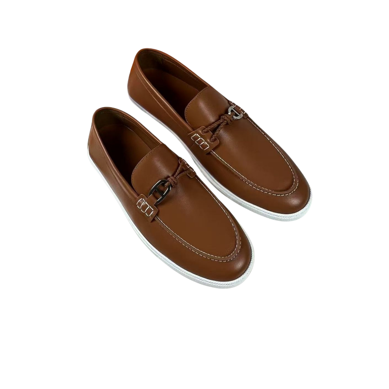Hermes Ignacio Loafers Brown For Men H241927ZAA3390