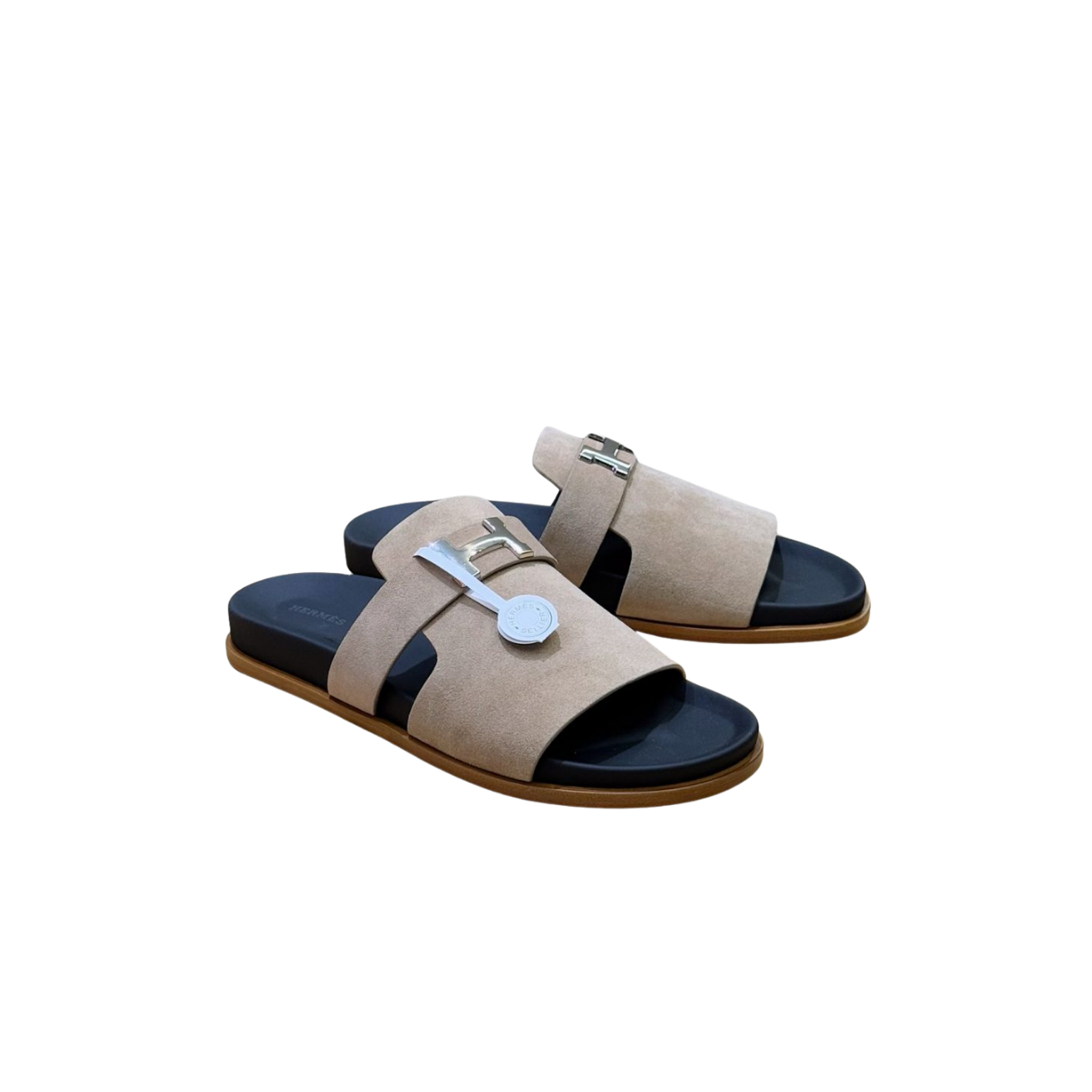 Hermes Jaures Sandals Grayish For Men
