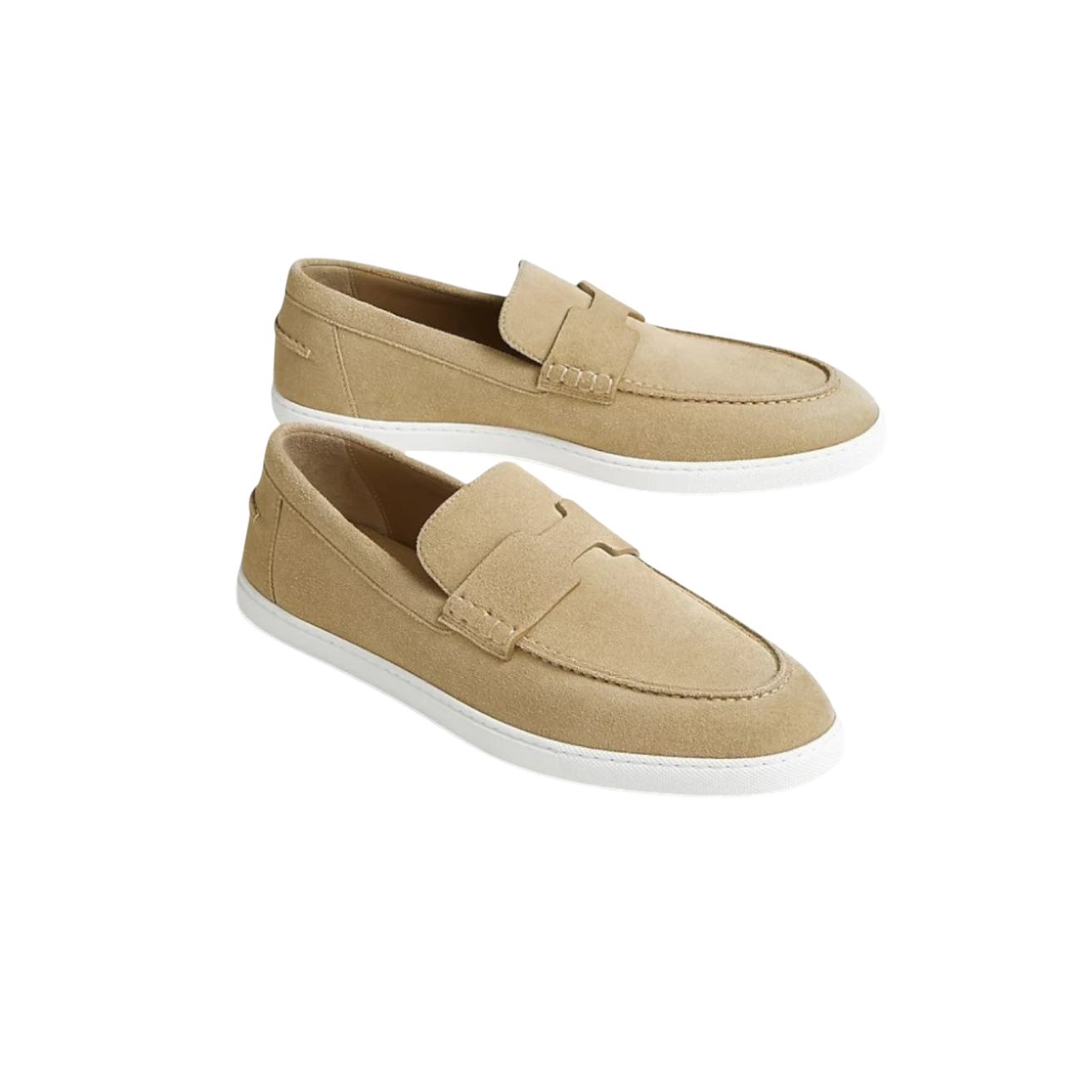 Hermes Job Loafers Beige For Men H252843ZAVD390