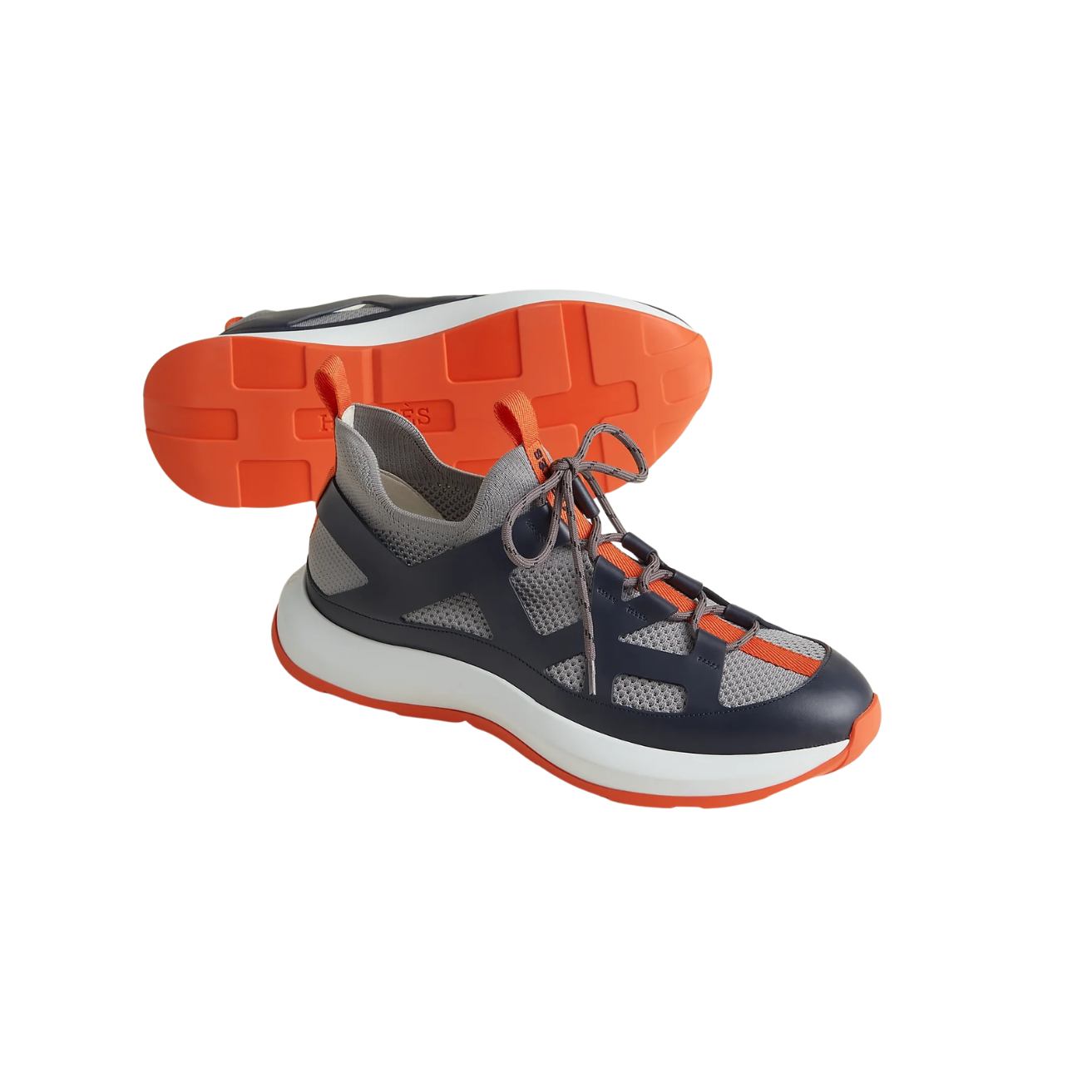 Hermes Katana Sneakers Gris Silex For Men H251981ZH68405