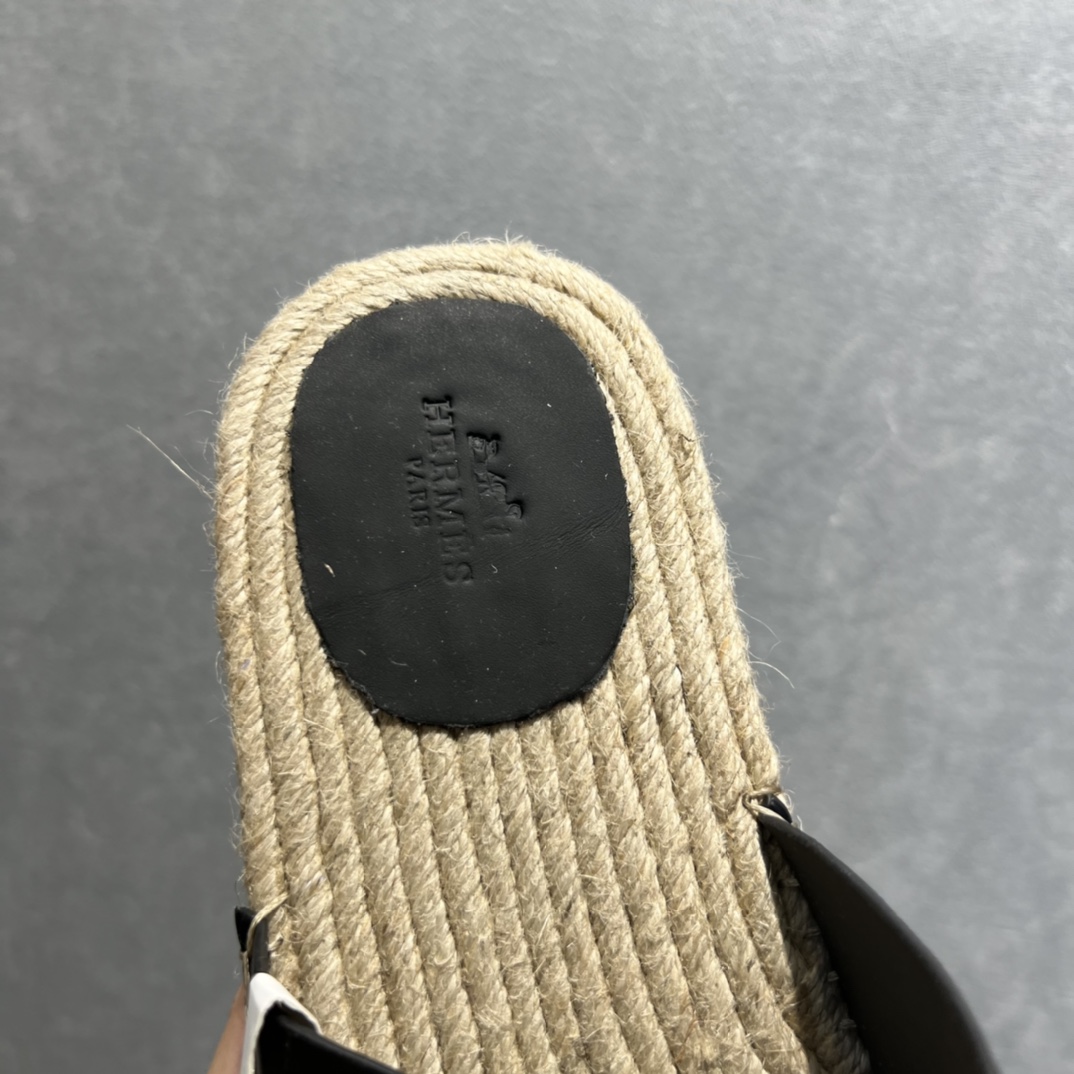 Hermes Old Espadrilles Black For Men
