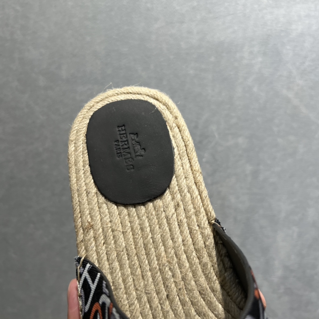 Hermes Old Espadrilles Black For Men