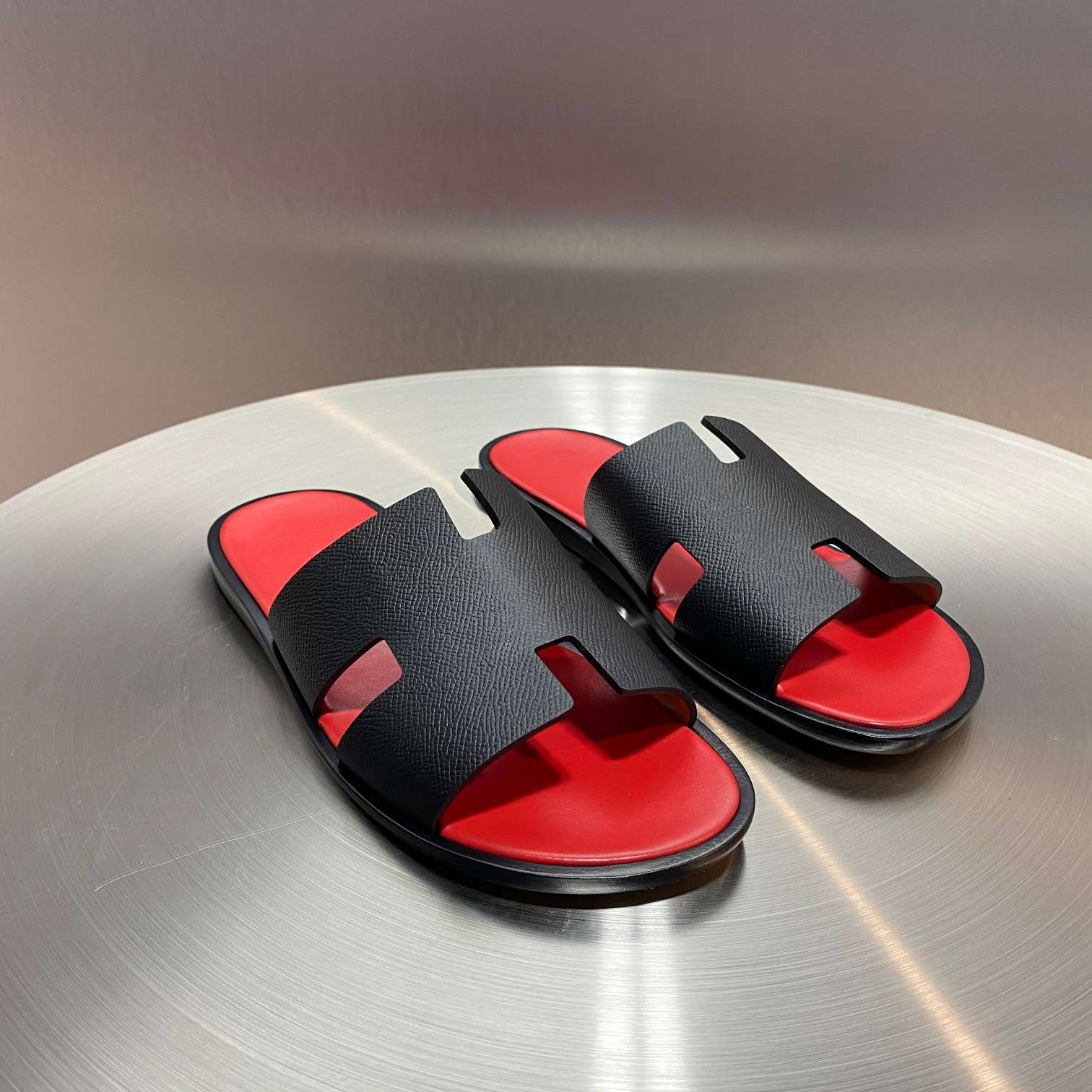 Hermes Oran Sandal Black For Men