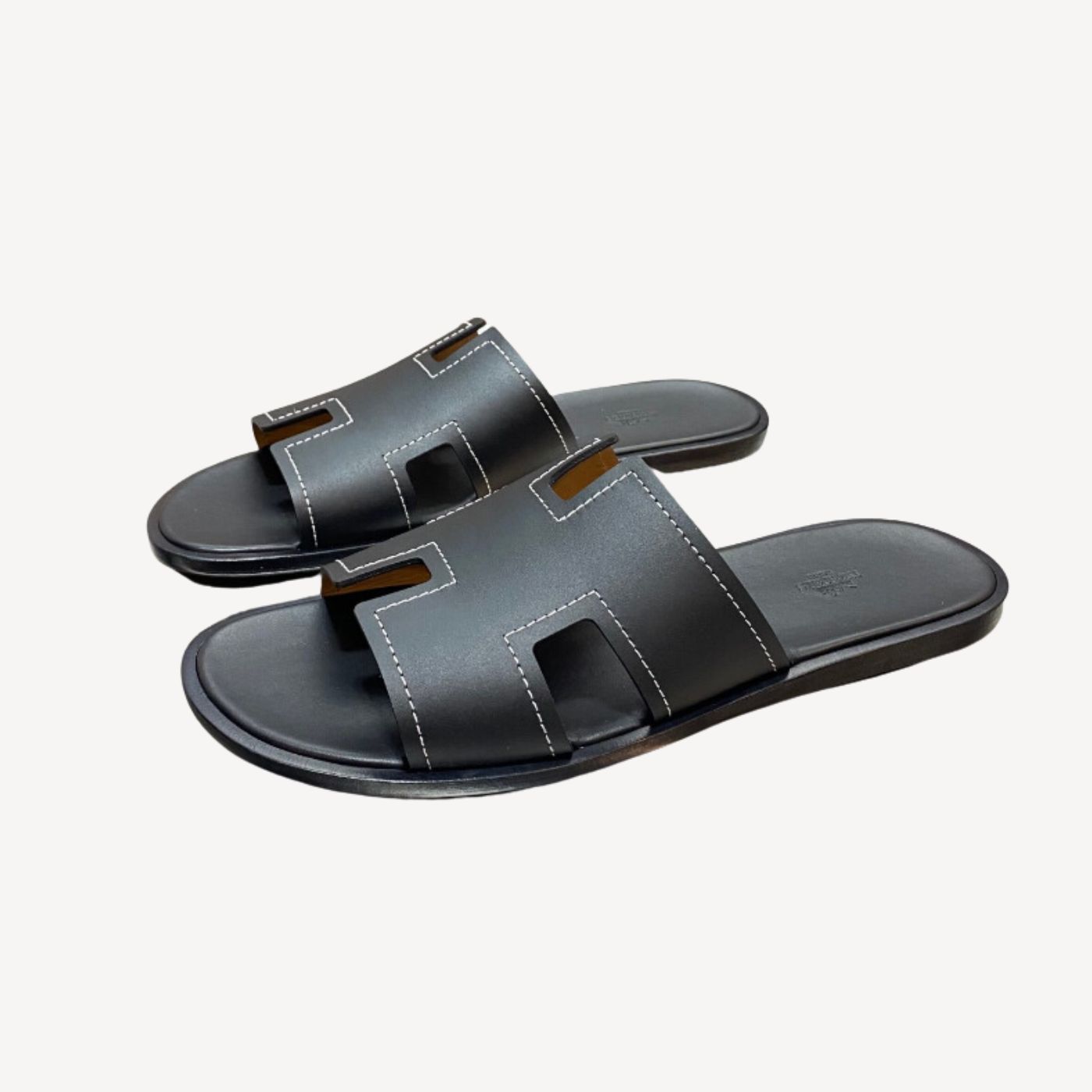 Hermes Oran Sandal Black For Men