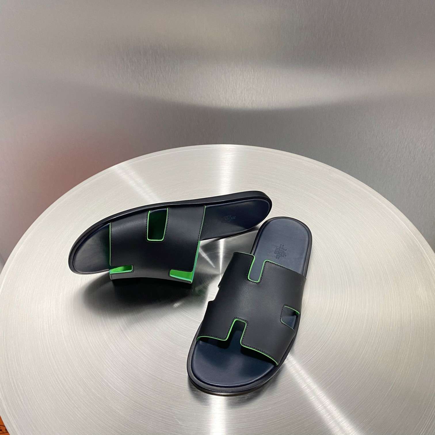 Hermes Oran Sandal Black For Men