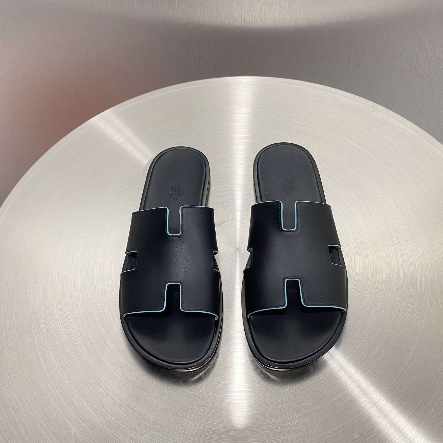 Hermes Oran Sandal Black For Men