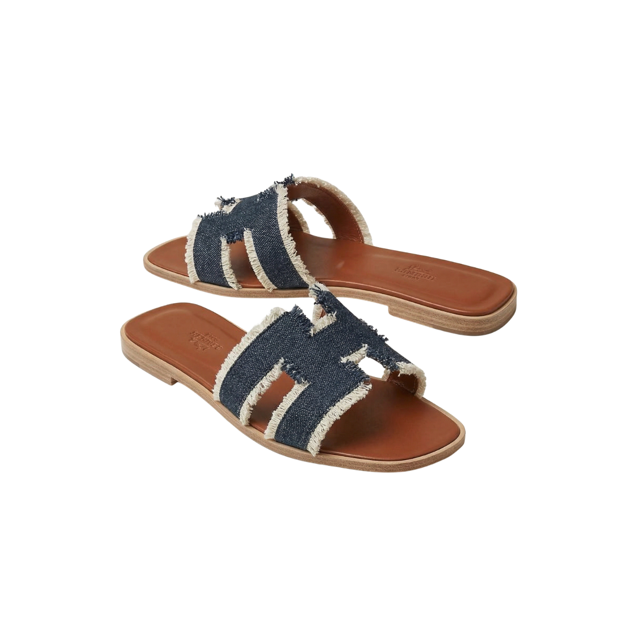 Hermes Oran Sandals Bleu Brut For Women H241060Z 49340
