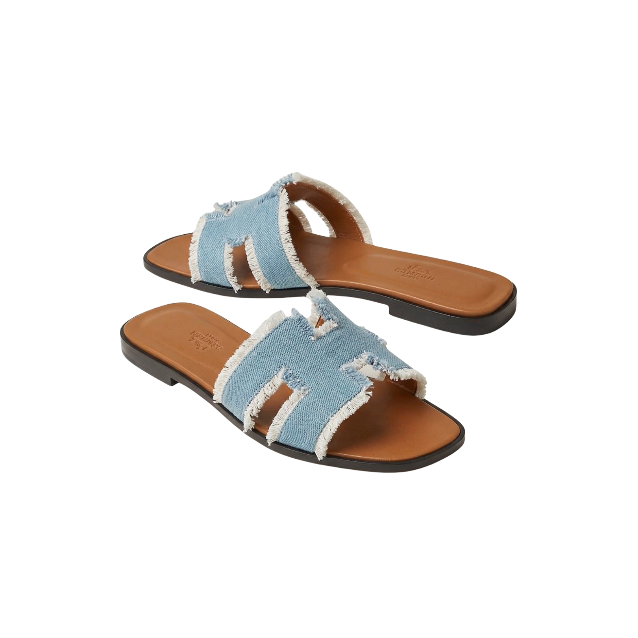 Hermes Oran Sandals Bleu Clair For Women H241060Z CB340