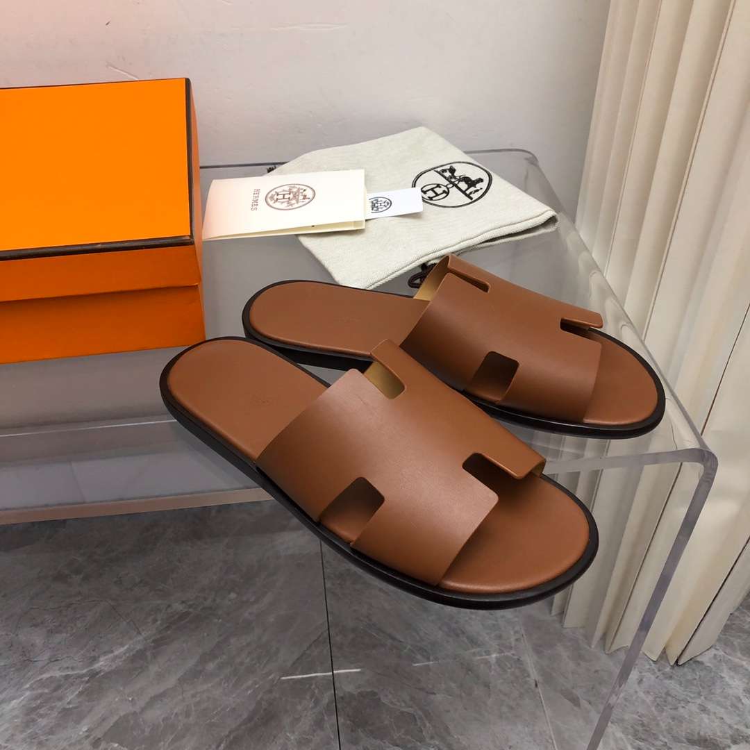 Hermes Oran Sandal Brown For Men
