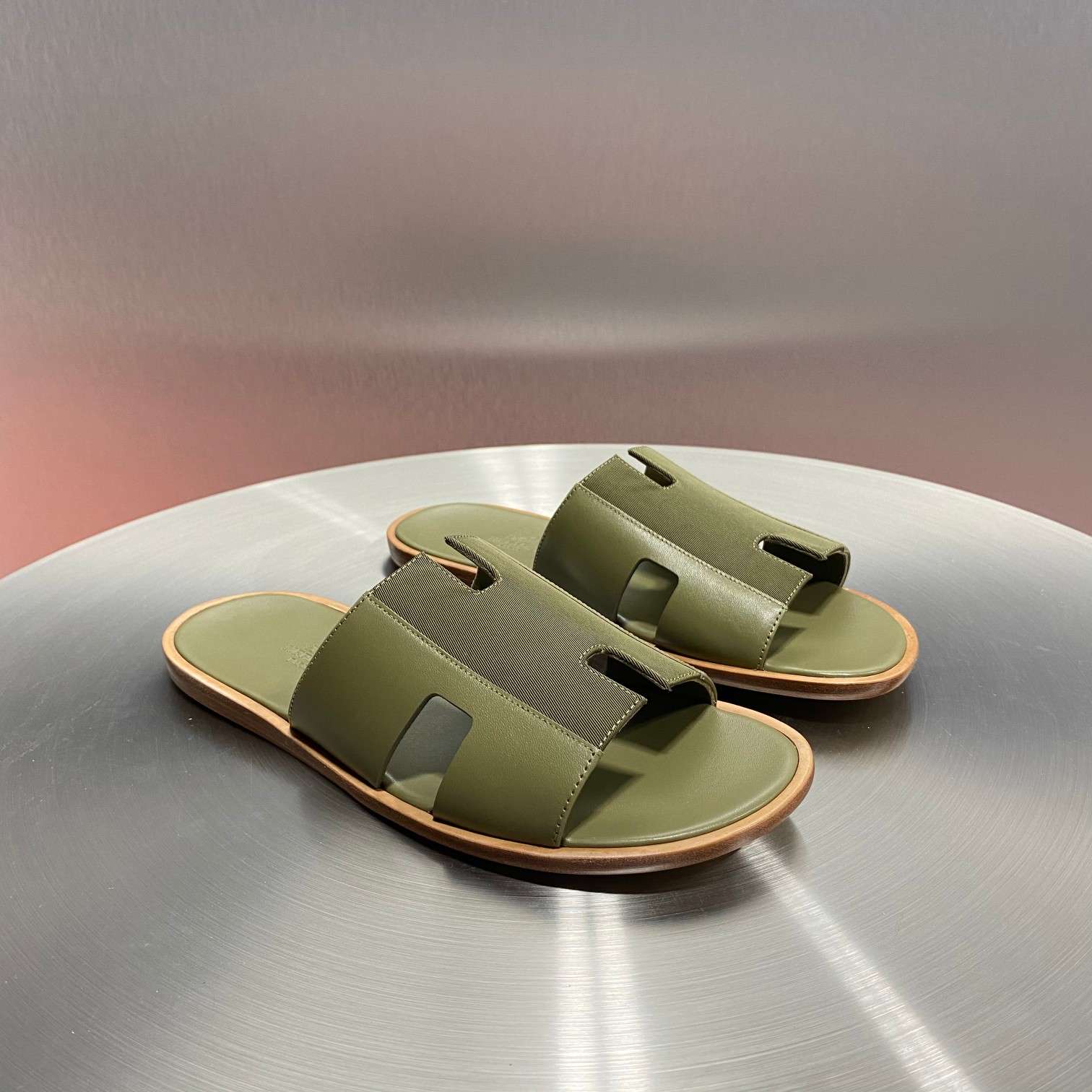 Hermes Oran Sandal Brown For Men