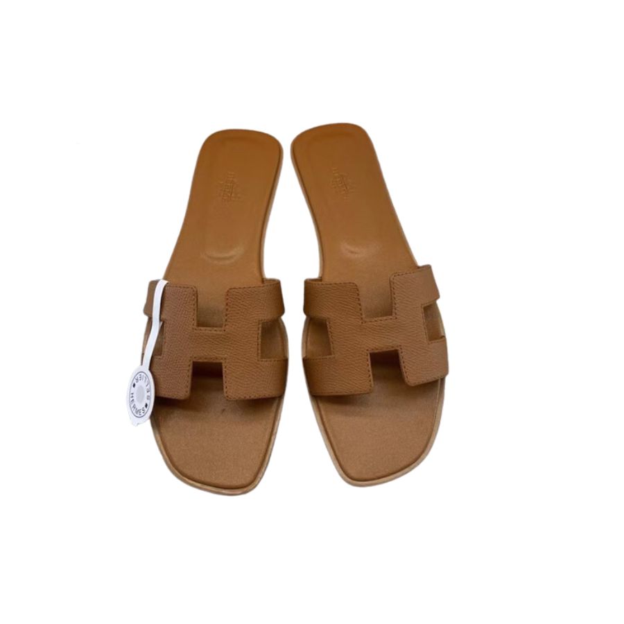 Hermes Oran Sandal Dark Brown For Women