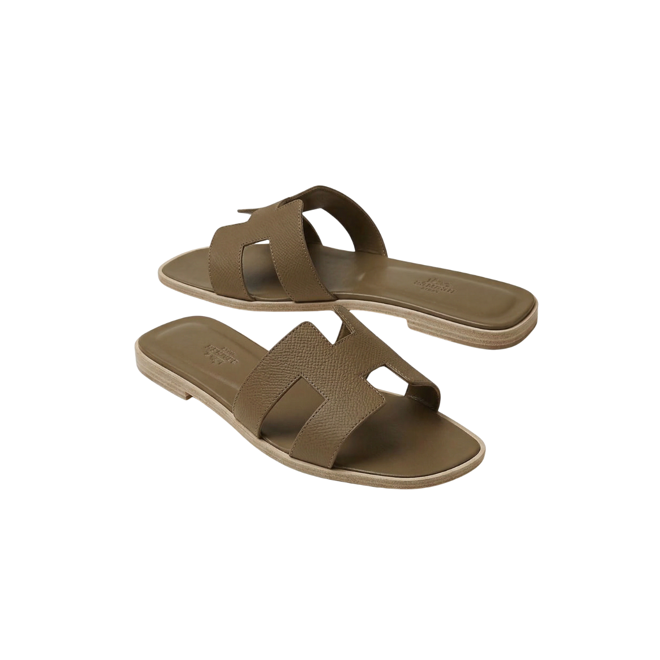 Hermes Oran Sandals Oran Khaki For Women H202272Z X3340