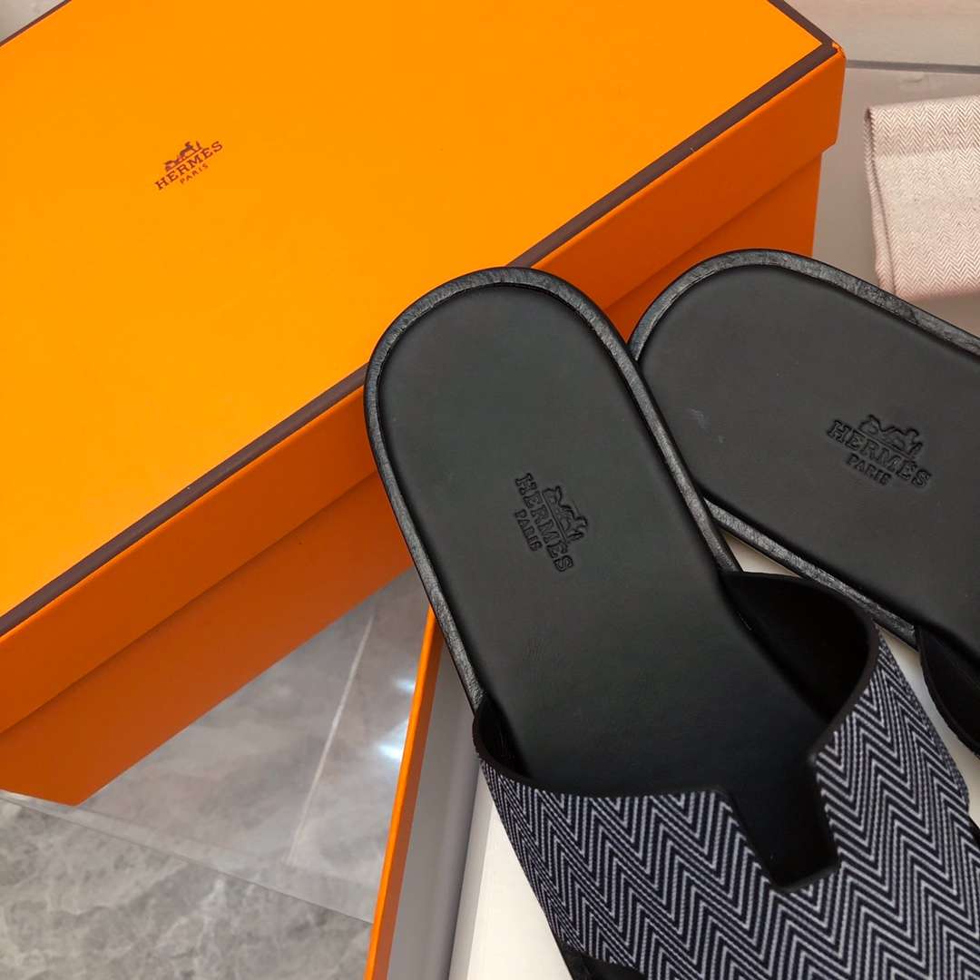 Hermes Oran Sandal Grey For Men