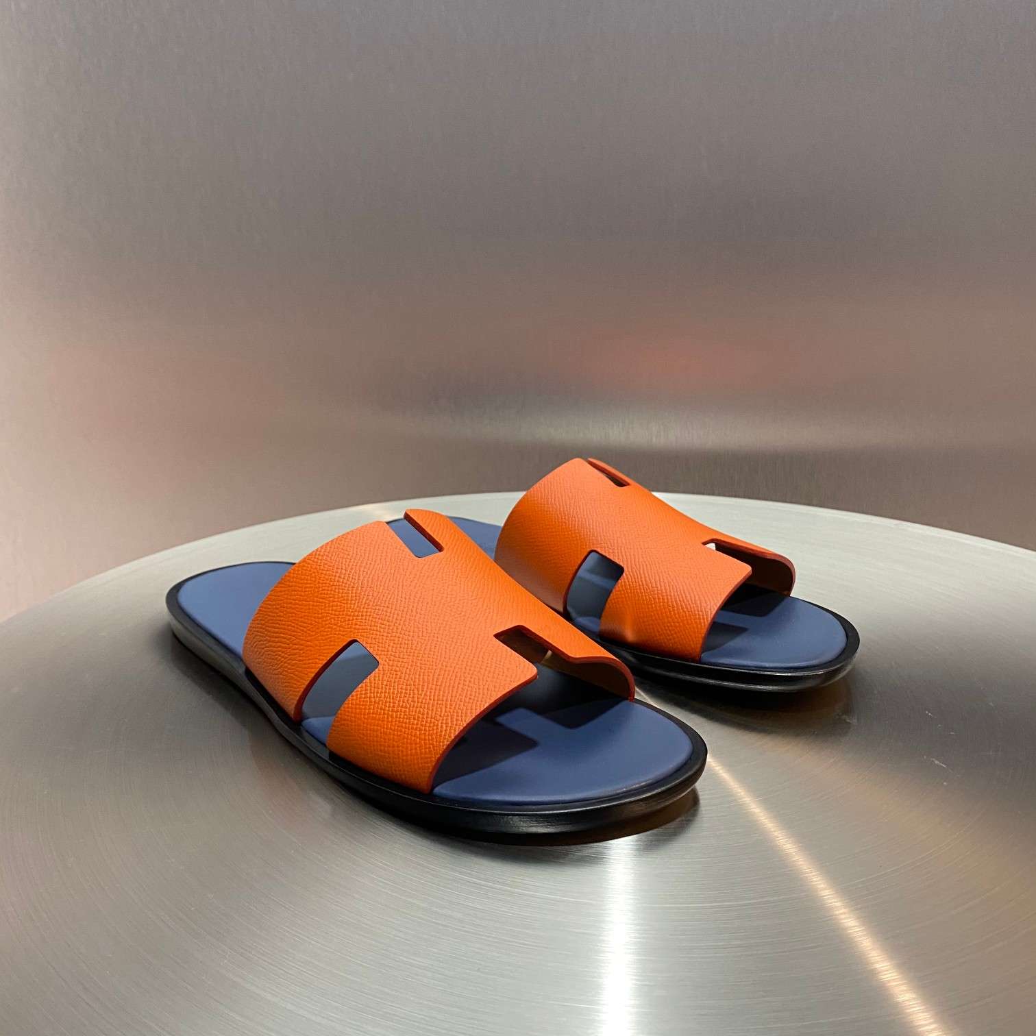 Hermes Oran Sandal Orange For Men