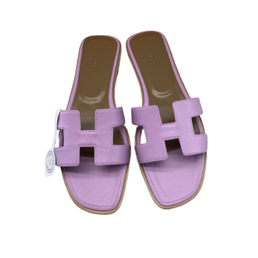 Hermes Oran Sandal Purple For Women