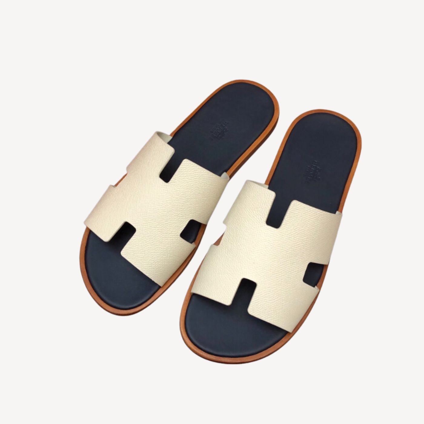 Hermes Oran Sandal White For Men