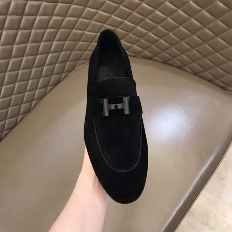 Hermes Paris Loafers Black For Men H192437ZA02390