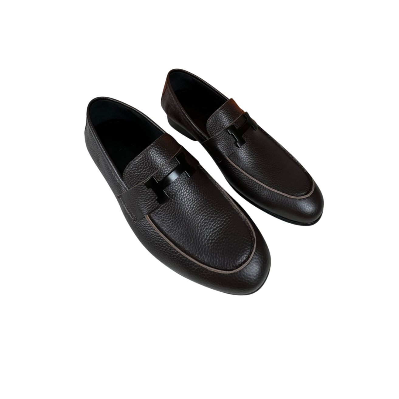 Hermes Paris Loafers Black For Men