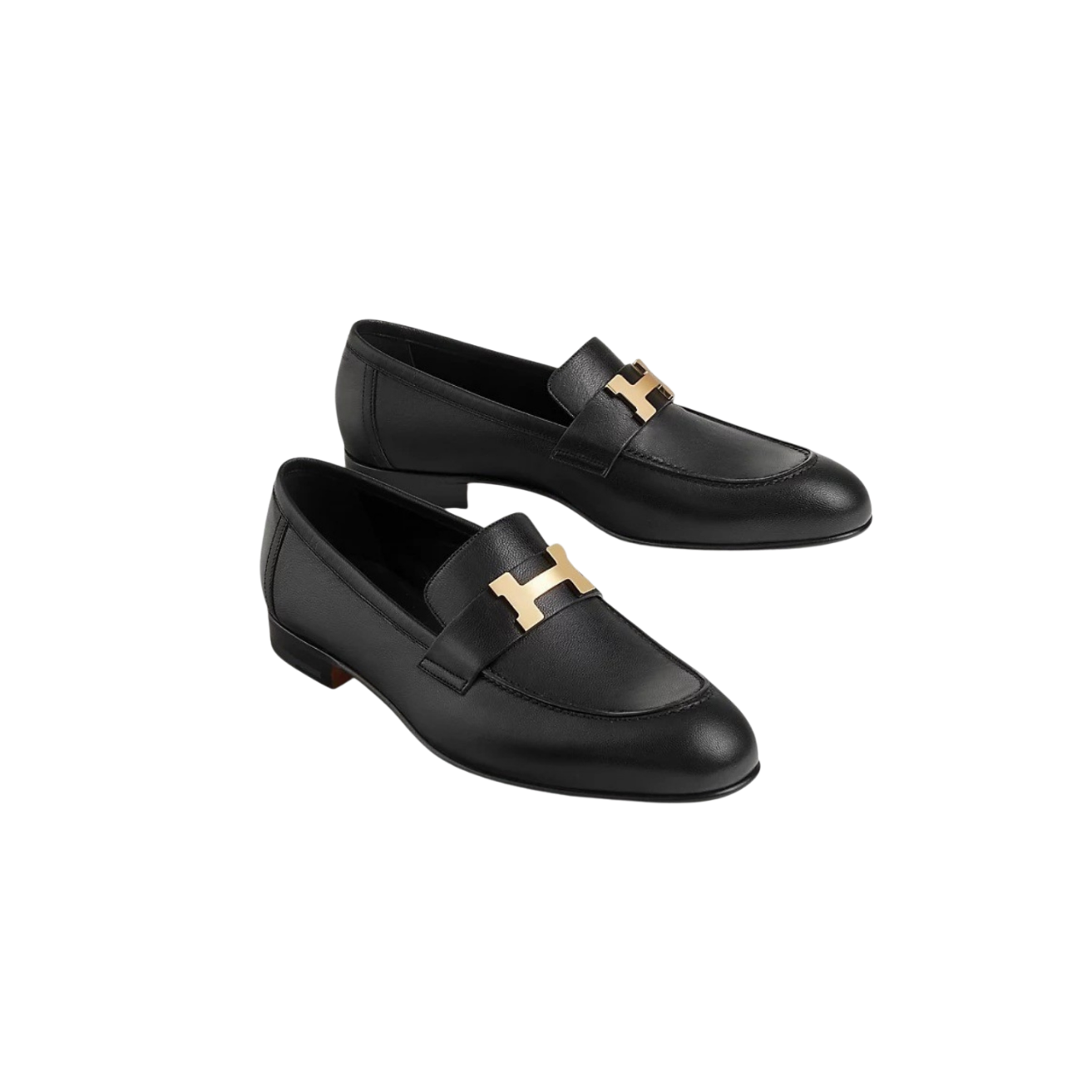 Hermes Paris Loafers Black For Men