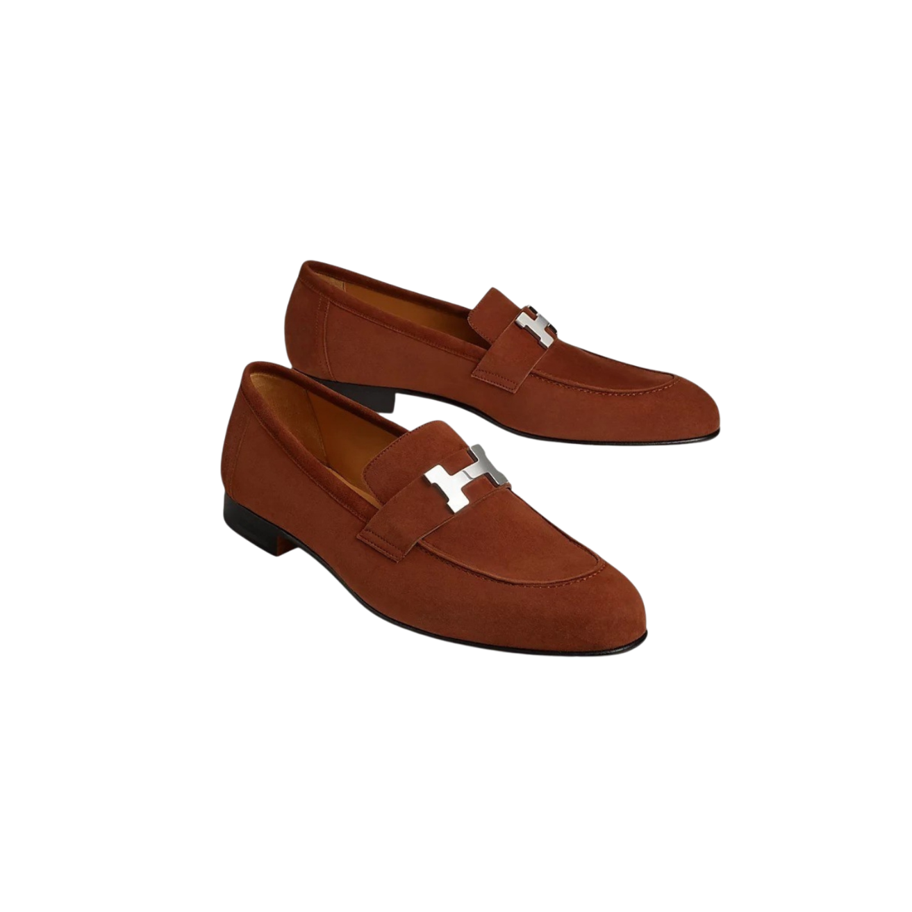 Hermes Paris Loafers Orange For Men H201491ZA20390