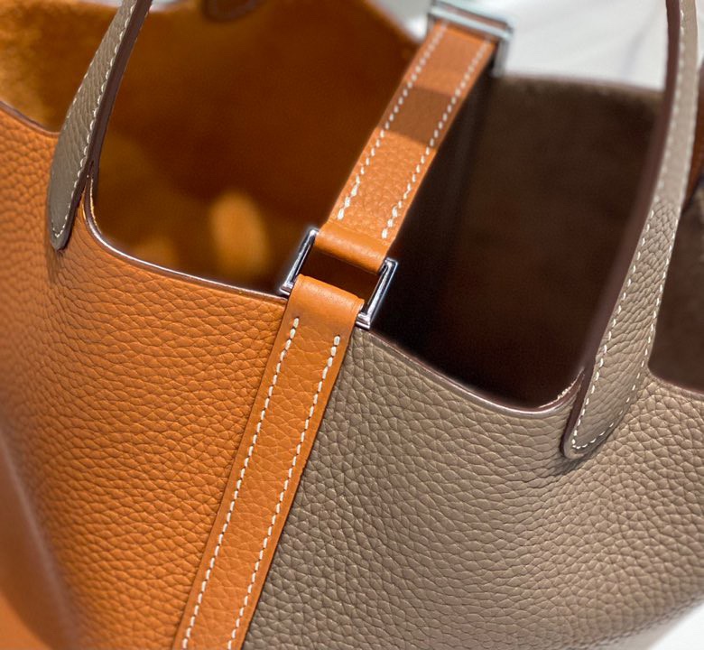 Hermes Picotin Lock 18 Bag Grey/Brown For Women 7.1in/18cm