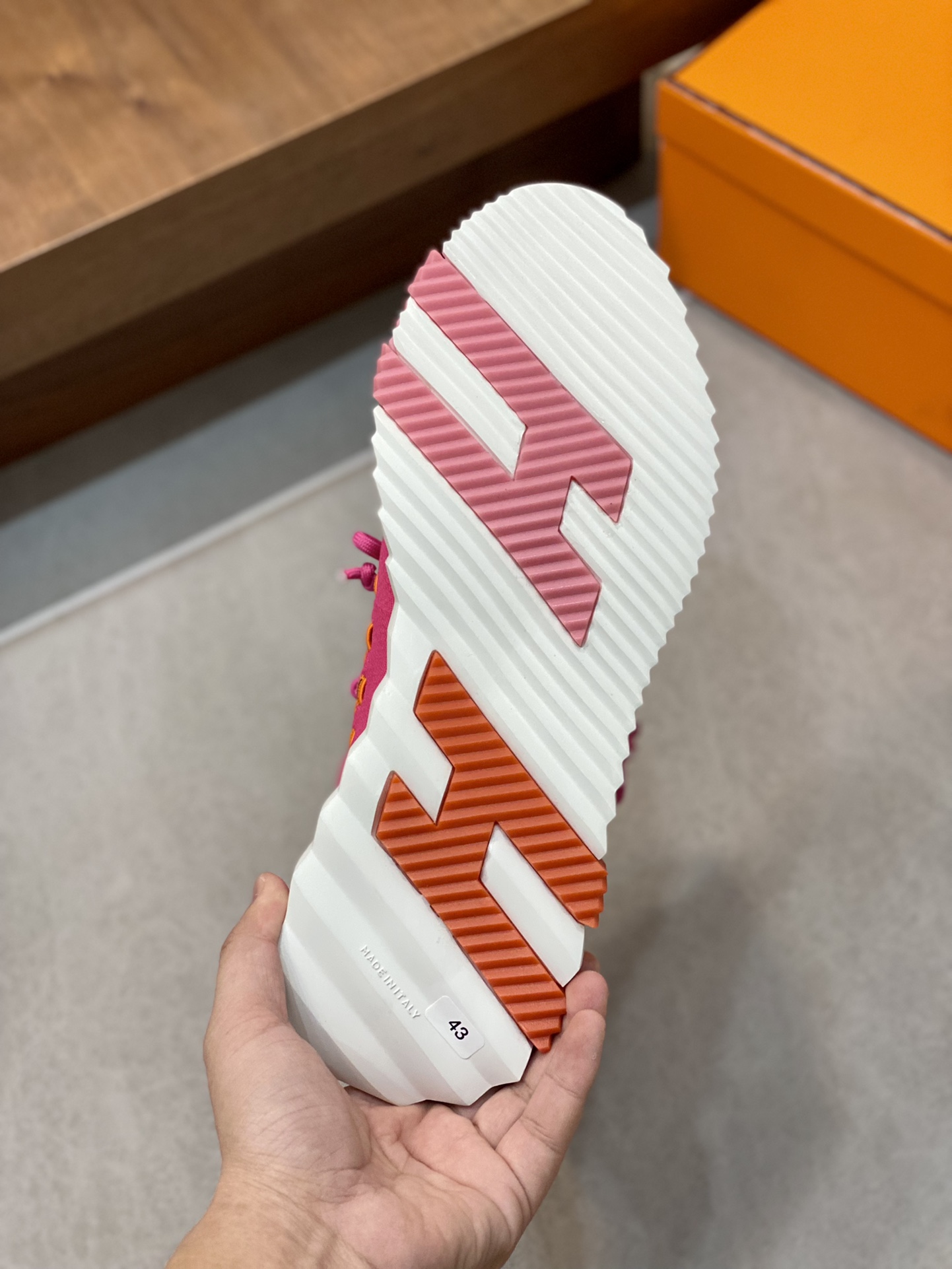 Hermes Sneakers Flex Pink For Men