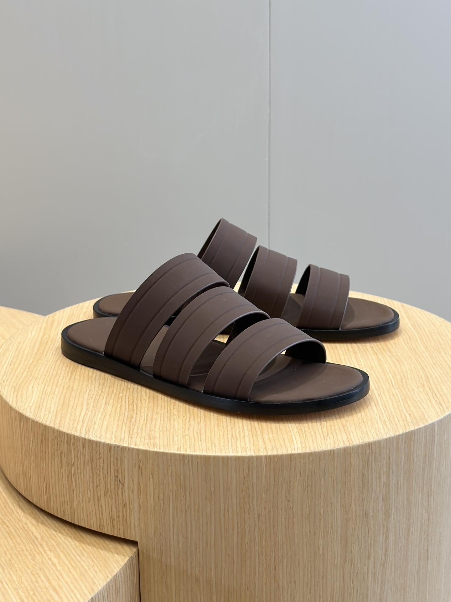 Loro Piana Naha Sandal Dark Brown For Men FAN8776