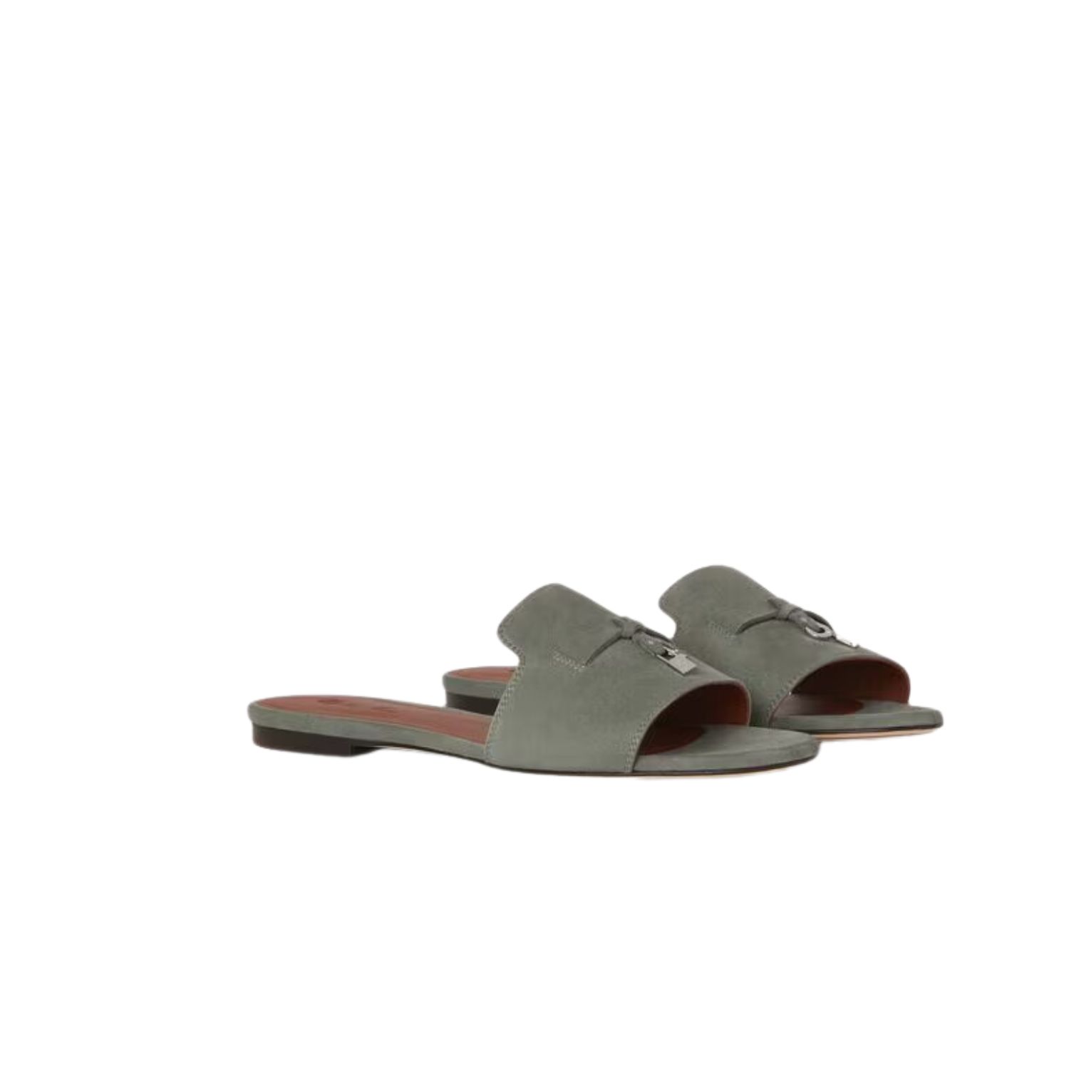 Loro Piana Summer Charms Sandal Army Gray For Women