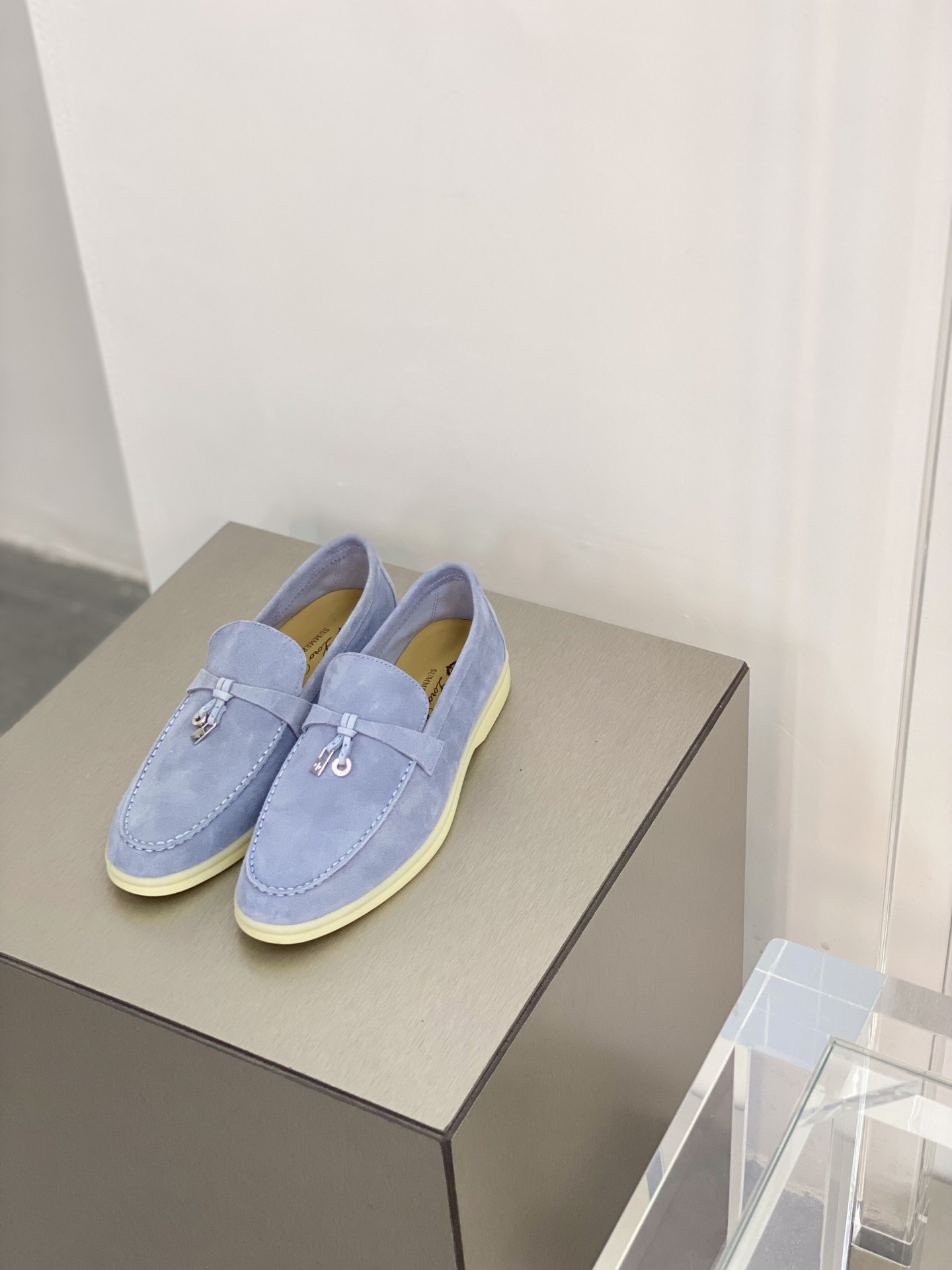Loro Piana Summer Charms Walk Loafers Purple For Women