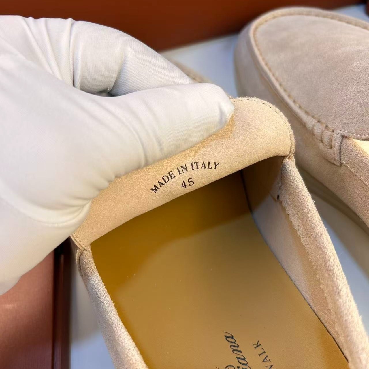 Loro Piana Summer Walk Loafers Beige For Men FAI3276