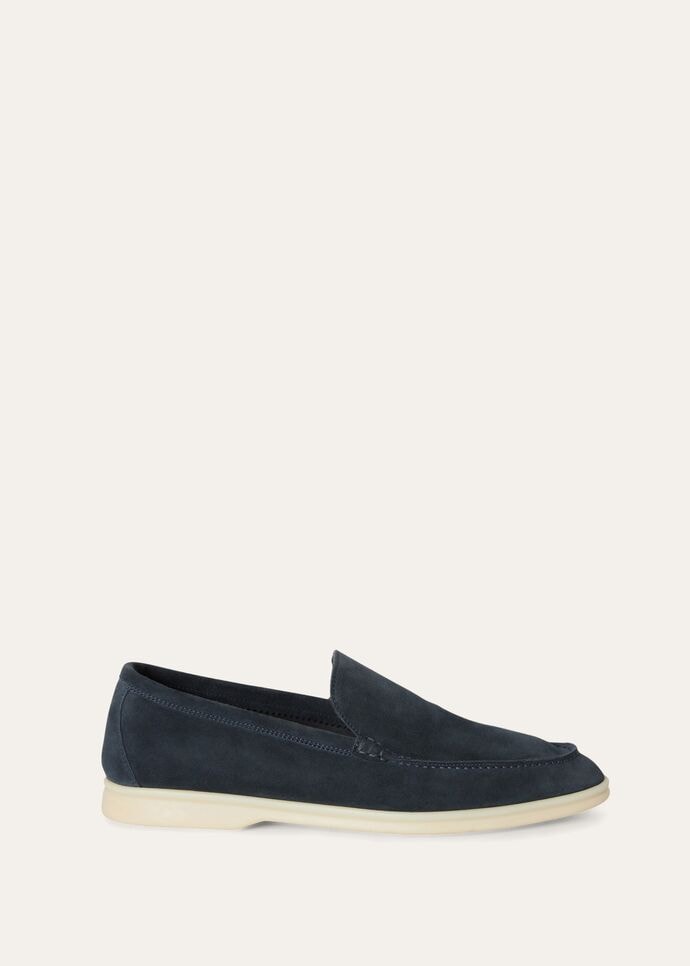 Loro Piana Summer Walk Loafers Classic Blue For Men FAE8124_W019