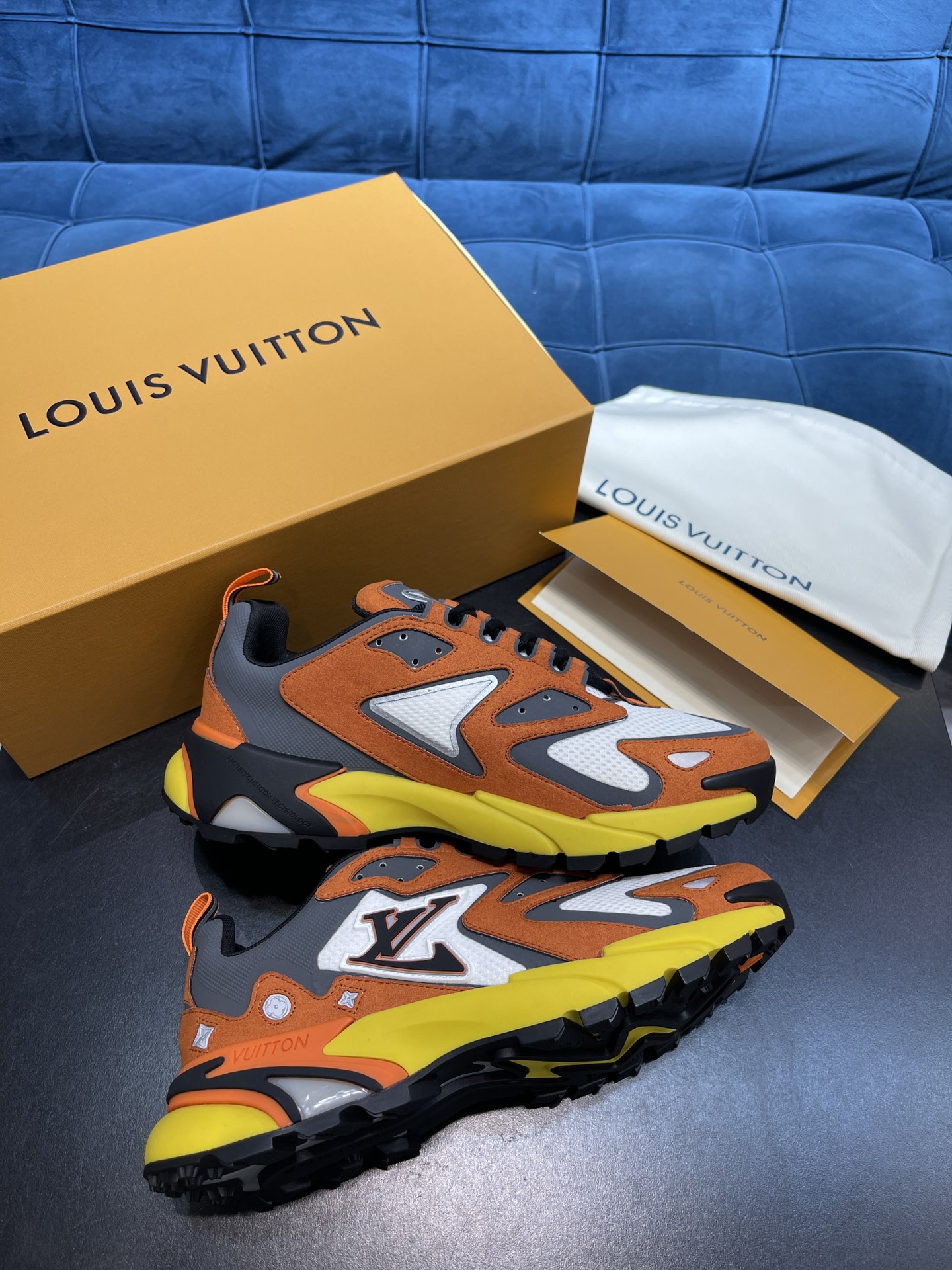 Louis Vuittion LV Runner Tatic Sneaker Orange For Men LV