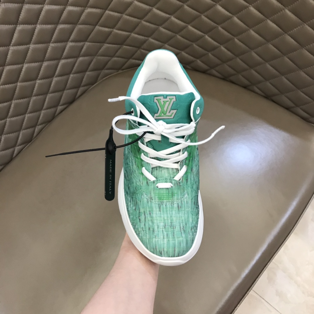 Louis Vuittion Show Up Sneaker Green For Men LV