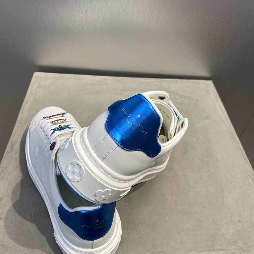 Louis Vuittion Time Out Sneakers Blue For Men