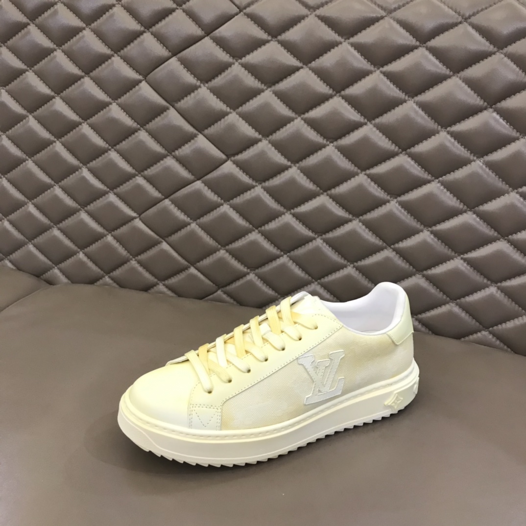 Louis Vuitton Time Out Sneakers Yellow For Men