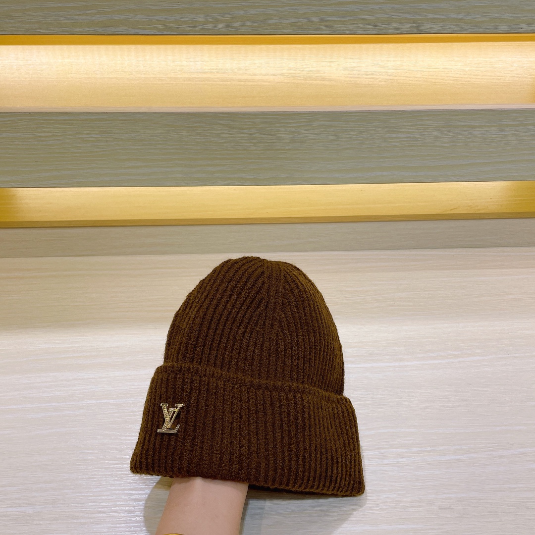 Louis Vuitton Ahead Beanie Brown For Women