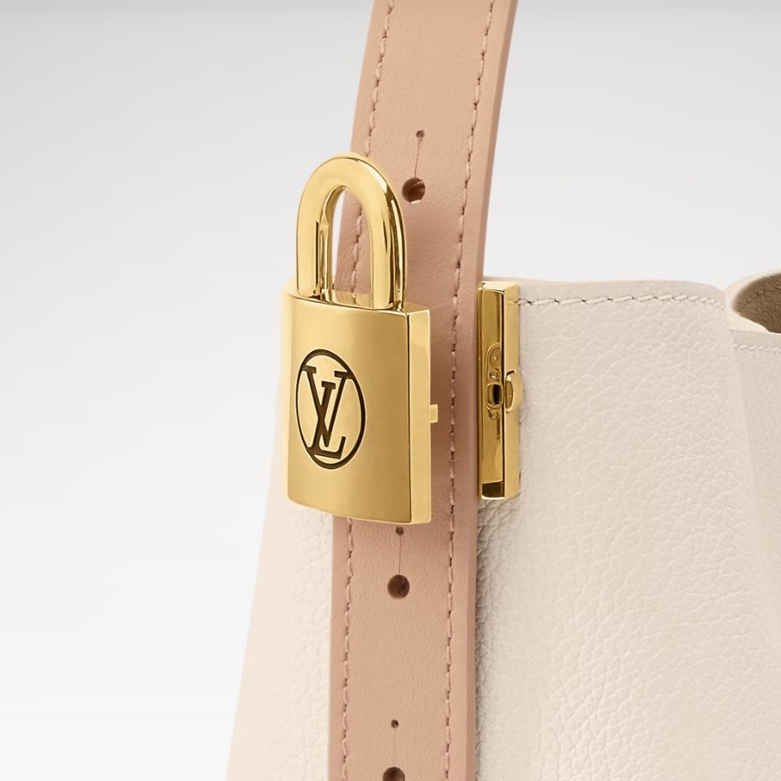 Louis Vuitton All In BB Bucket Bag 7.1in/ 18cm Quartz Hazelnut Gold Hardware For Women M29112